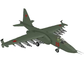 Sukhoi Su-25 Frogfoot 3D Model