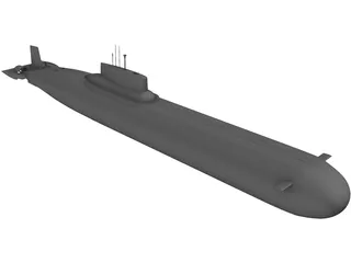 Nuclear Submarine 3D Model