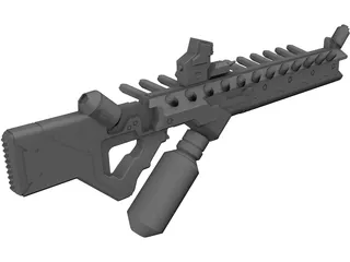 District 9 Assault Rifle 3D Model