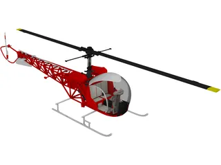 Helicopter 3D Model