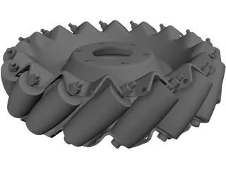 Mecanum Wheel Left 3D Model