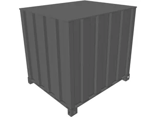 Shipping Cargo Square Container 3D Model