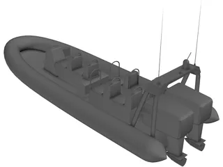 RHIB 3D Model