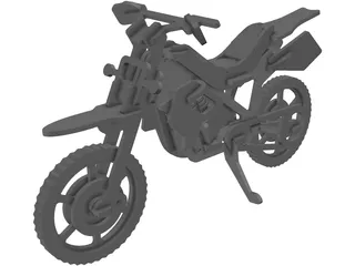 Plywood Motorcycle Enduro 3D Model