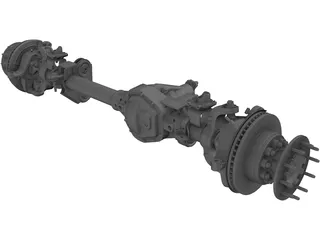 Front Axle F550 3D Model