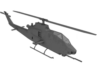 Bell AH-1 Cobra 3D Model