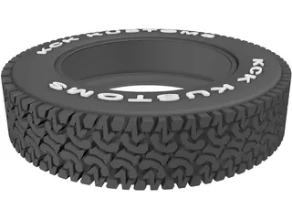 Tire KCK 35 Inch A/T 3D Model