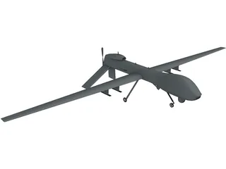 General Atomics MQ-1C Sky Warrior UAV 3D Model