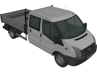 Ford Transit Benne Double Cabine 3D Model