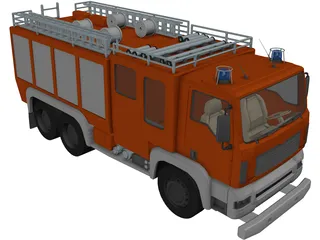 MAN Firetruck 3D Model