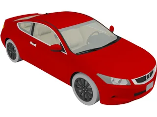 Honda Accord Coupe (2009) 3D Model