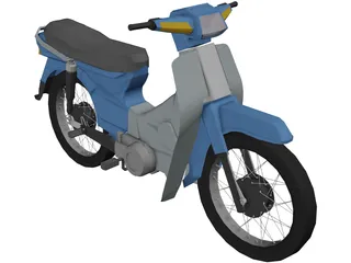 Honda C100 Dream 3D Model