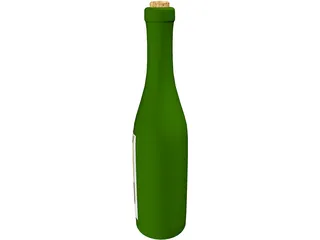 Bottle of Wine 3D Model