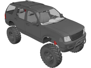 Ford Explorer [Lifted] (2002) 3D Model