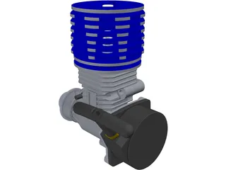 RC Engine 3D Model