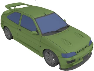 Ford Escort RS Cosworth (1993) 3D Model