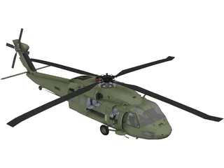 Sikorsky UH-60 Black Hawk 3D Model