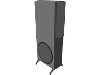 Klipsch KSP-400 Tower Speaker 3D Model