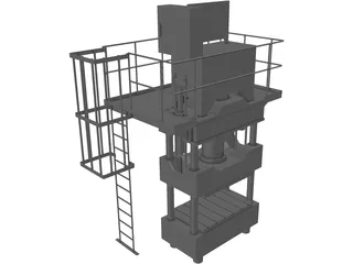 Press 600T 3D Model