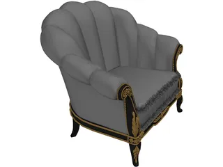 Classic Armchair 3D Model