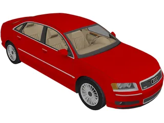 Audi A8 Long 3D Model