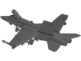 F-18 Hornet 3D Model