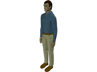 Working Man 3D Model