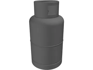 Gas Cylinder 3D Model