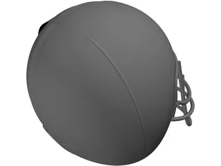 American Football Helmet 3D Model