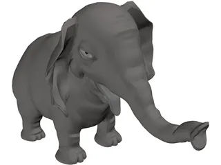 Shisho Elephant 3D Model