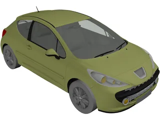 Peugeot 207 1.6 HDI 3D Model