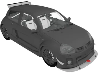 Renault Clio V6 Sport (2003) 3D Model