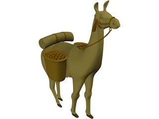 Llama 3D Model