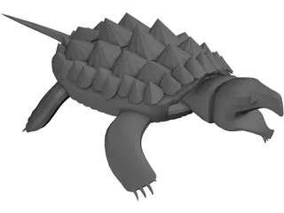 Alligator Turtle (Macrochelys Temminckii) 3D Model