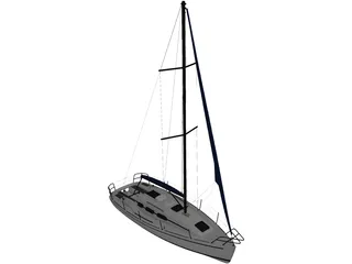 Sailboat Yacht 3D Model