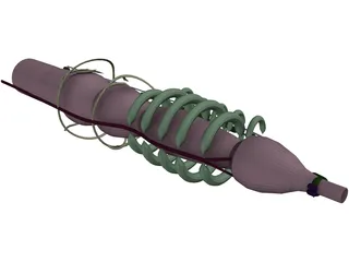 Earthworm 3D Model
