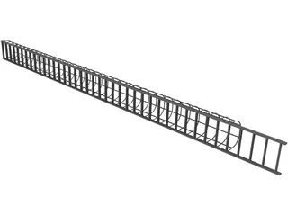 Silo Ladder 3D Model