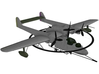 Blohm&Voss BV 138 MS 3D Model