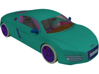 Audi R8 3D Model