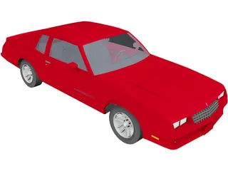 Chevrolet Monte Carlo SS (1986) 3D Model