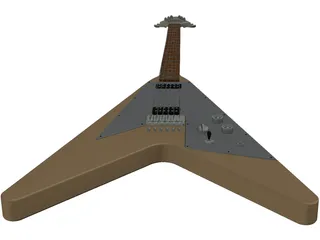 Flying V Guitar 3D Model