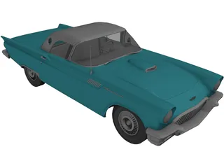 Ford Thunderbird (1957) 3D Model