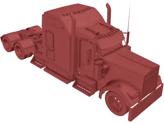 Kenworth W900L 3D Model