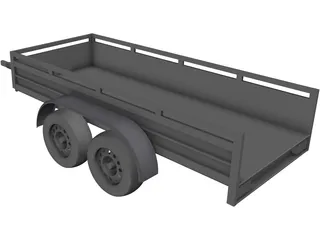 Koch Tandem Trailer 3D Model