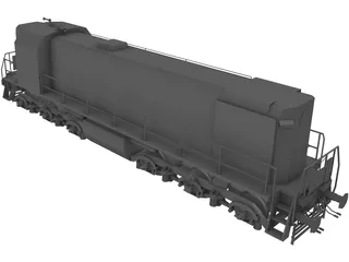 TEM2 Diesel Locomotive 3D Model