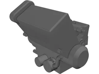 Honda CBR-600RR Engine 3D Model