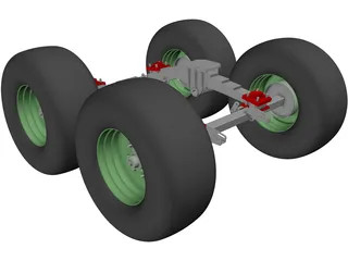 Suspension Rear 3D Model