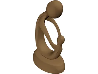 Abstract Sculpture Statue 3D Model