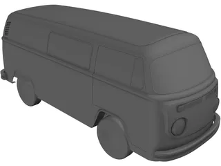 Volkswagen T2B 3D Model