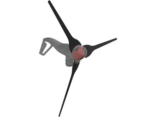 Air-X 400 Watt Windmill 3D Model